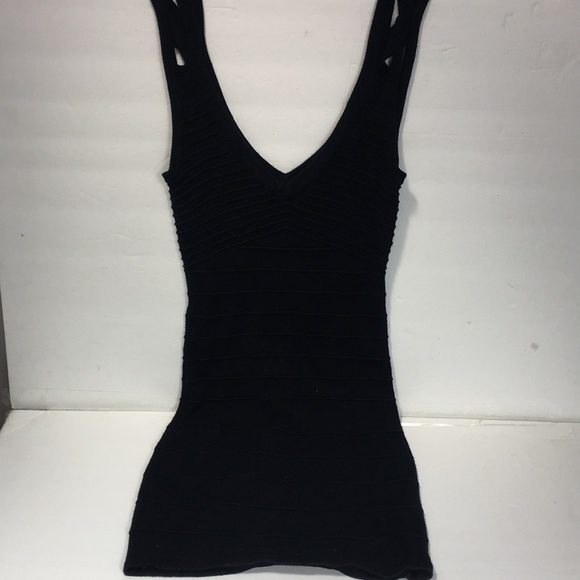 Arden B Black Knit Mini Bodycon Dress - Picture 7 of 9